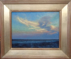  Impressionistic Realist Seascape Oil Painting Michael Budden Beach Sunset 
