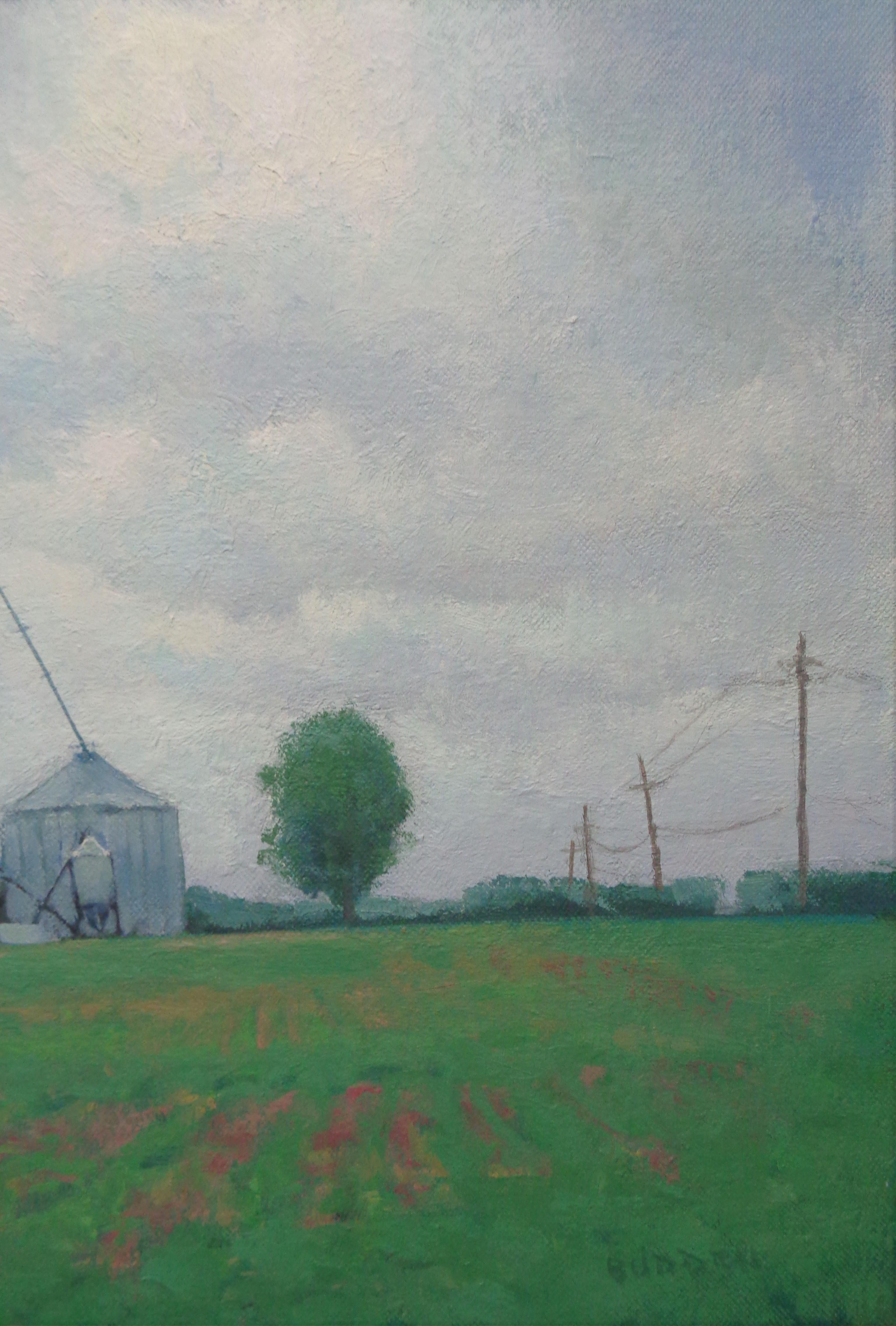  Impressionistic Rural Farm Award Winner Landscape Oil Painting Michael Budden  For Sale 4