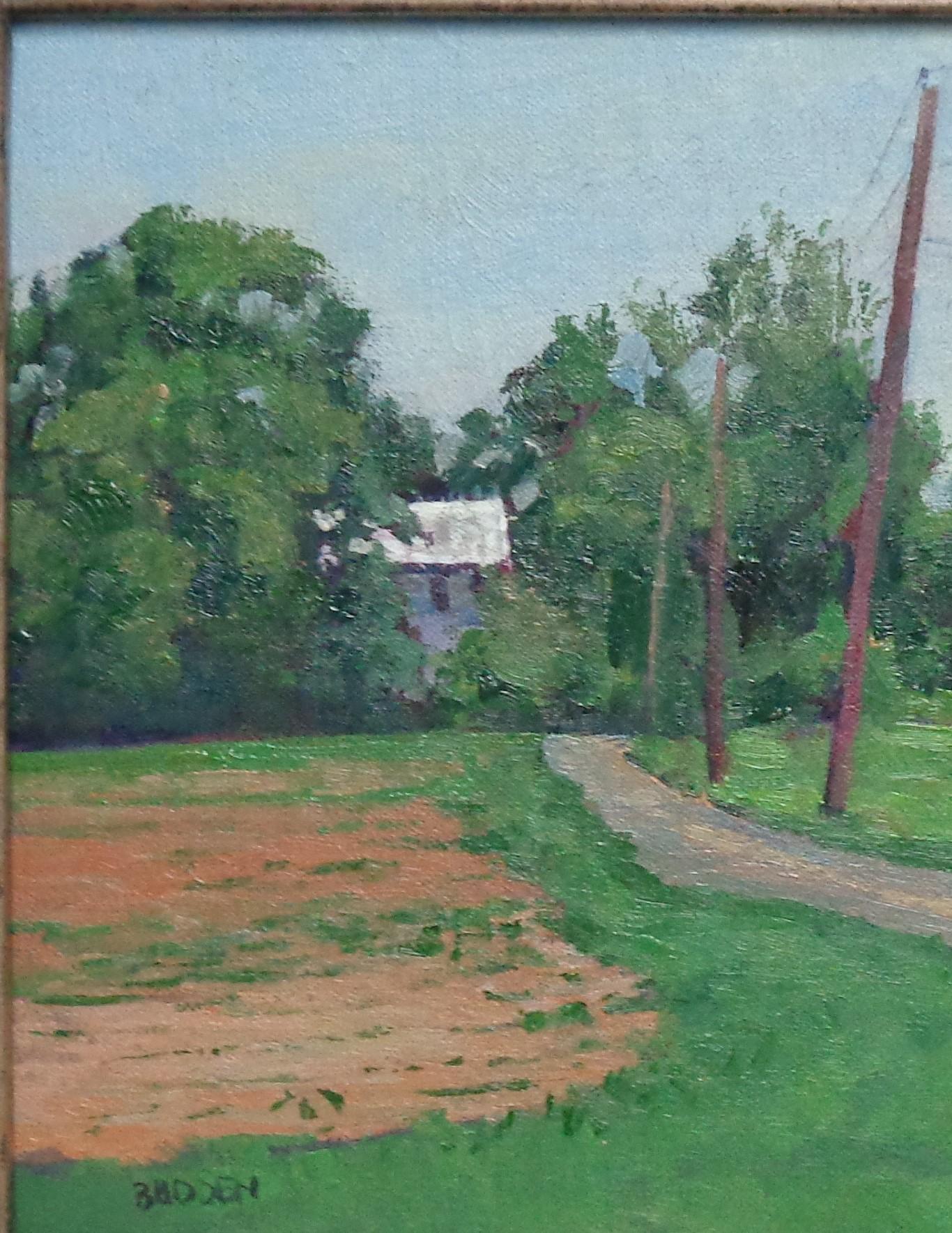 Impressionistic Rural Farm Landscape Oil Painting Michael Budden Country Farm For Sale 2