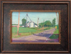  Impressionistic Rural Farm Landscape Oil Painting Michael Budden Morning Light