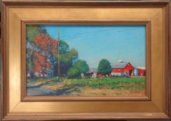  Impressionistic Rural Farm Landscape Painting Michael Budden Autumn Farm