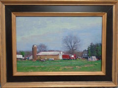 Impressionistic Rural Farm Landscape Painting Michael Budden