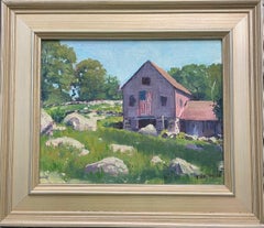  Impressionistic Rural Farm Landscape Painting Michael Budden Mystic CT