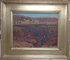  Impressionistic Rural Landscape Oil Painting Michael Budden Farm Fields