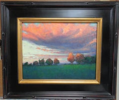 Impressionistic Rural Landscape Oil Painting Michael Budden Sunset Inspiration