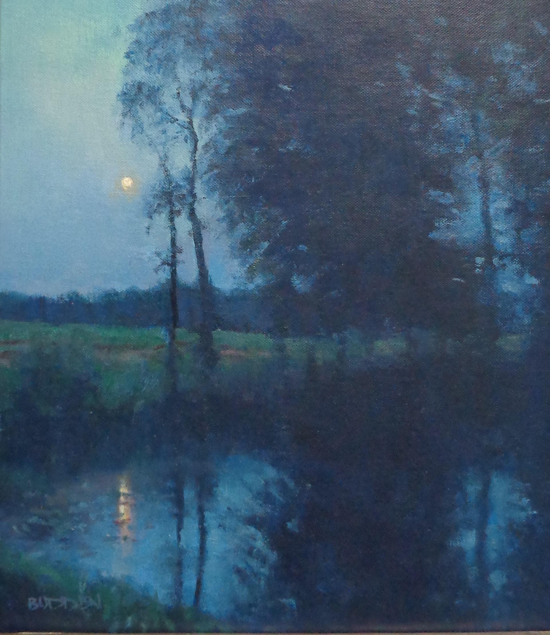 moonlight scenery painting
