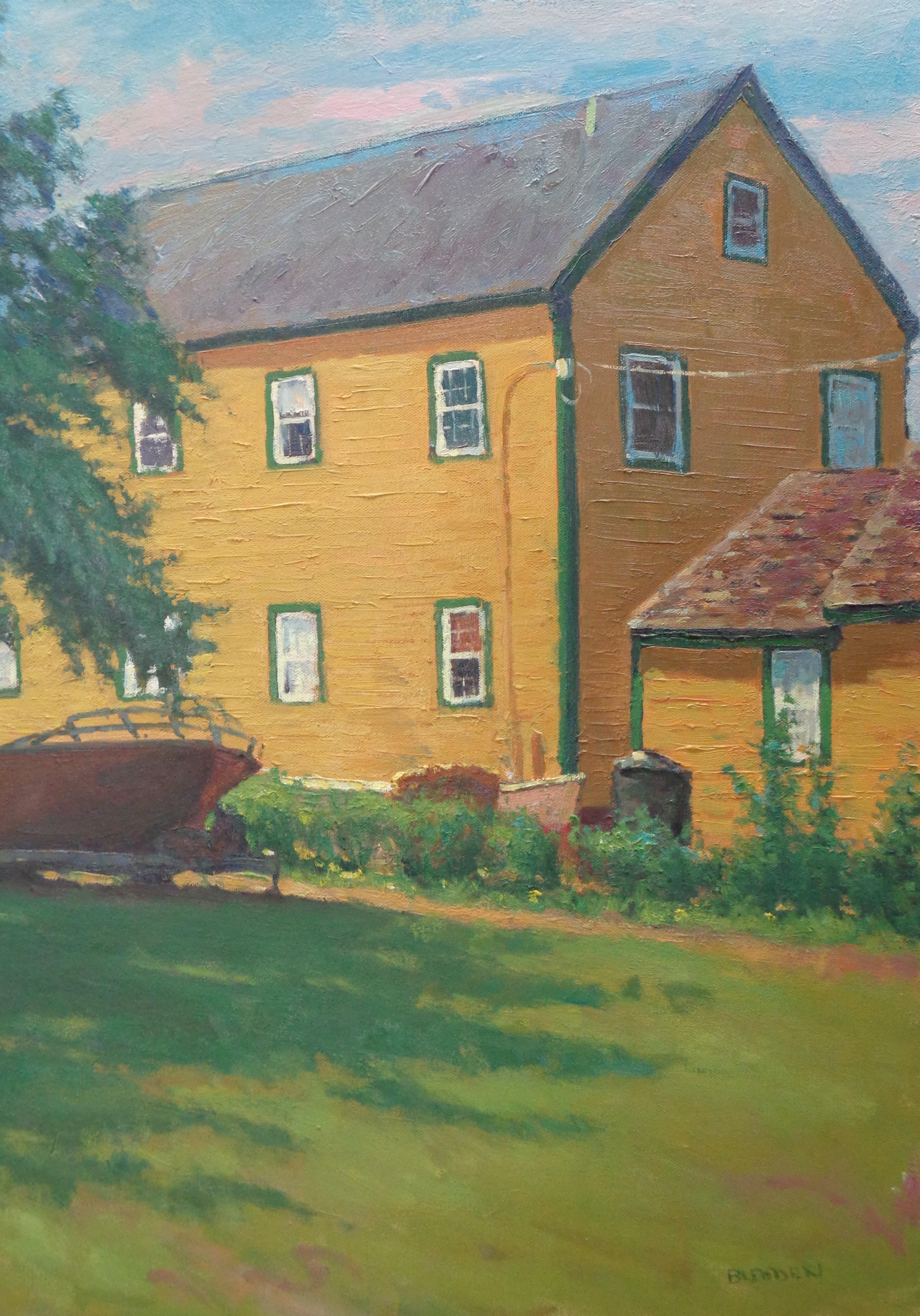  Impressionistic Seascape Landscape Painting Michael Budden Summer In Oxford MD For Sale 3