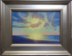 Impressionistische Meereslandschaft Ozean-Sonnenaufgang Gemälde Michael Budden Morgensonne