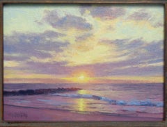 Impressionistic Seascape Painting Michael Budden Beautiful Skies Series Sunrise