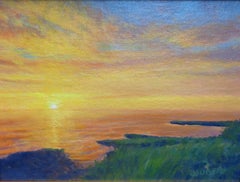 Impressionistische Seelandschaft Malerei Michael Budden Beautiful Skies Series Sonnenaufgang