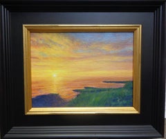 Impressionistische Seelandschaft Malerei Michael Budden Beautiful Skies Series Sonnenaufgang