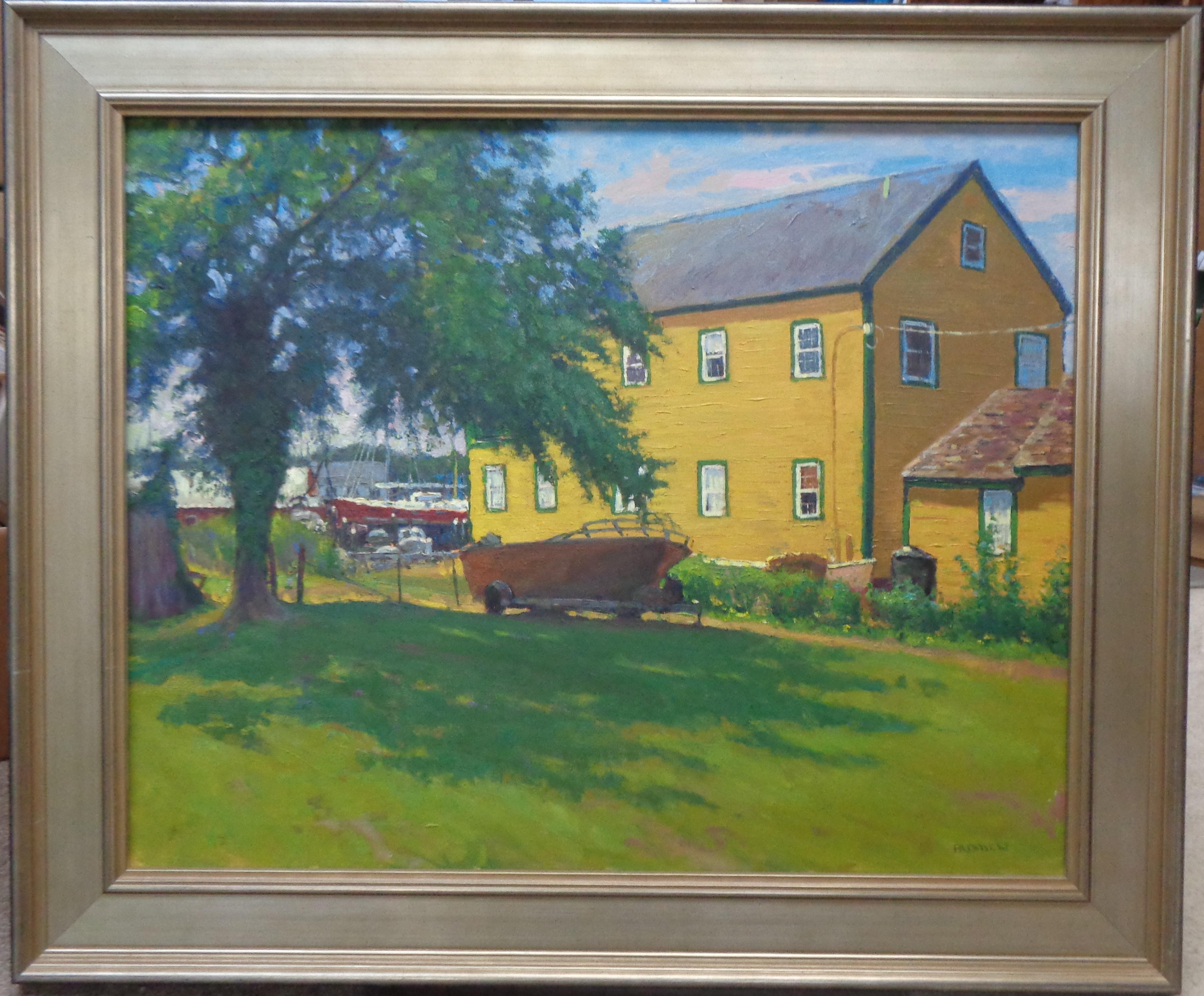 Impressionistic Seascape Painting Michael Budden Marine and Boats