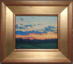 Impressionistic Sky Landscape Oil Painting Michael Budden Evening Colors