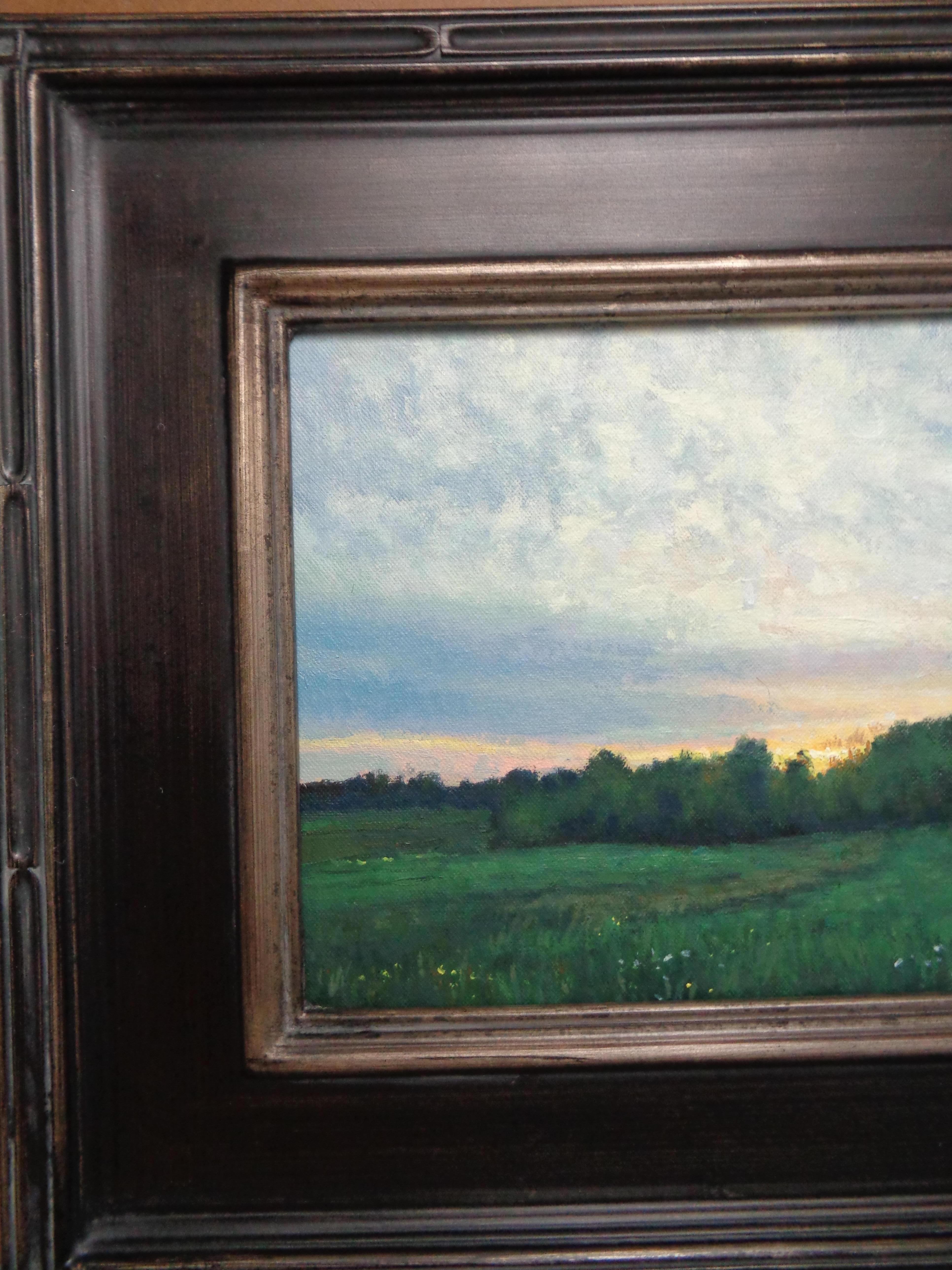Peinture à l'huile impressionniste de Michael Budden, étude des nuages de ciel en vente 2