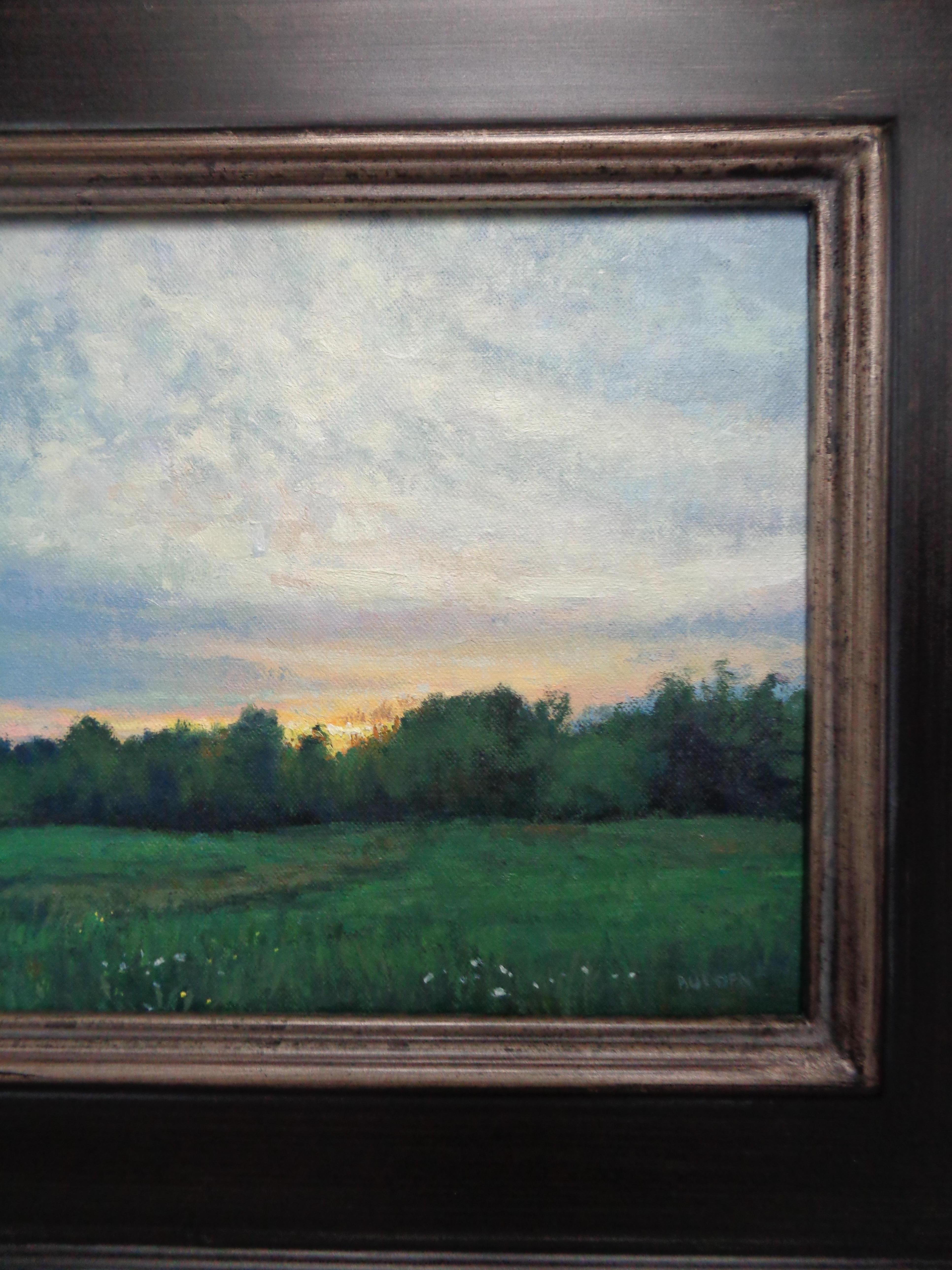 Peinture à l'huile impressionniste de Michael Budden, étude des nuages de ciel en vente 4
