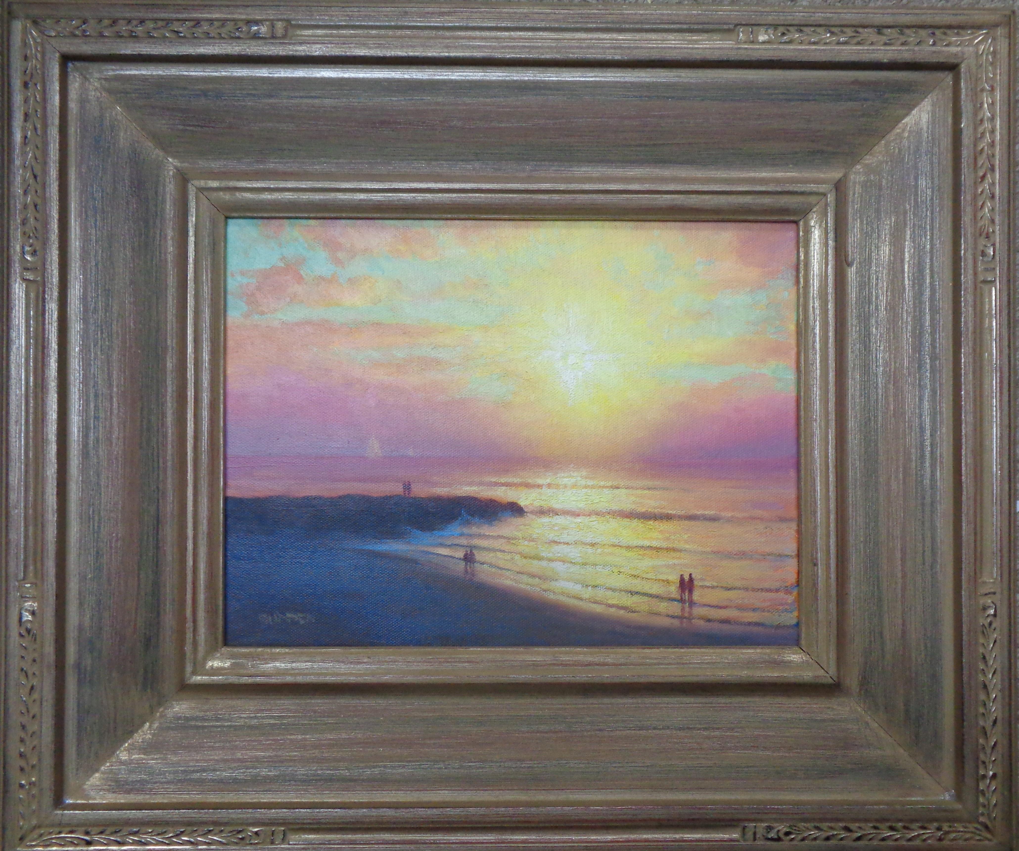 Impressionistic Sunrise Seascape Oil Painting Michael Budden Sunrise Sensation
