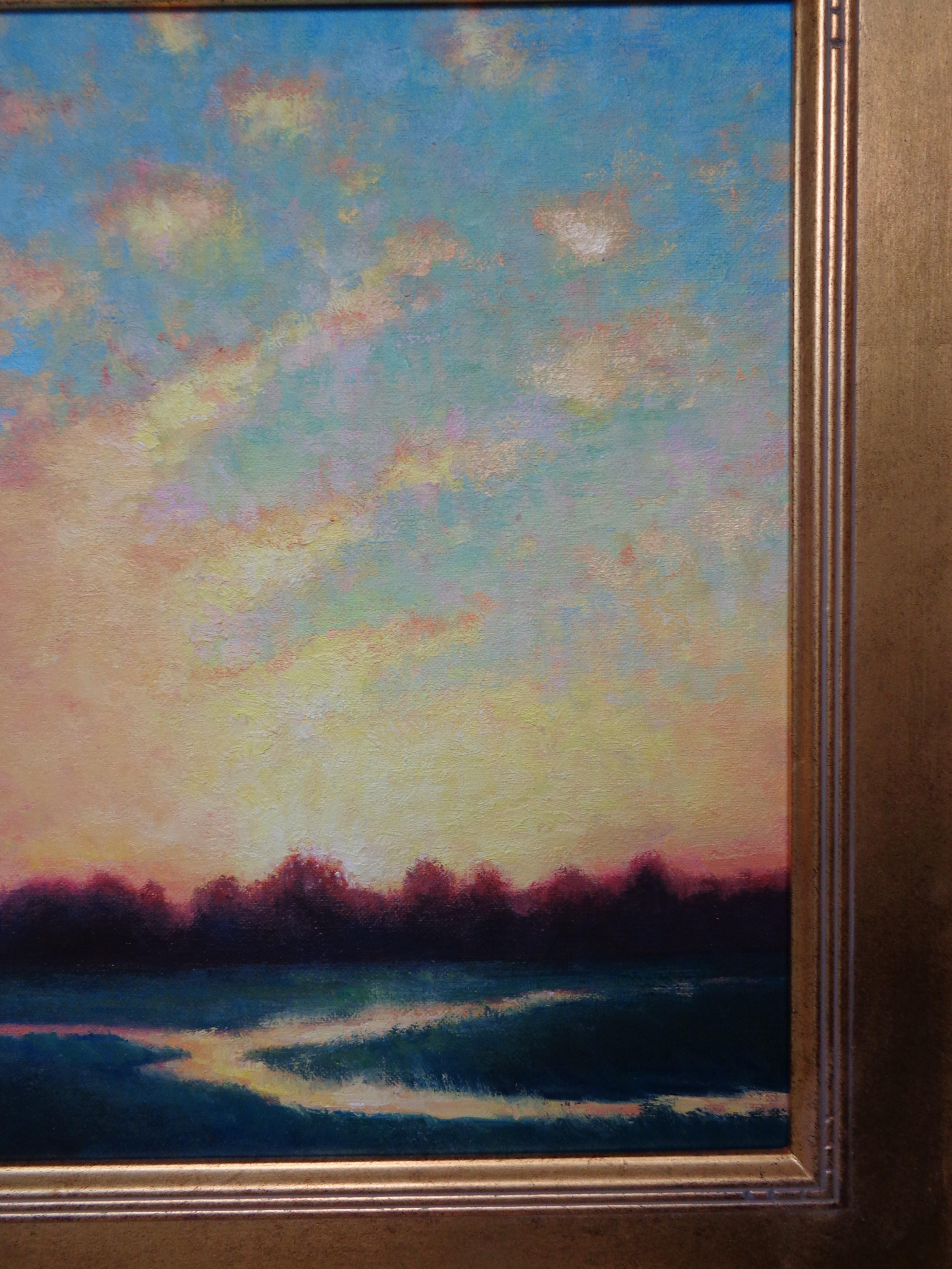 Impresionista Amanecer Sensación II Paisaje Pintura al óleo Michael Budden en venta 4