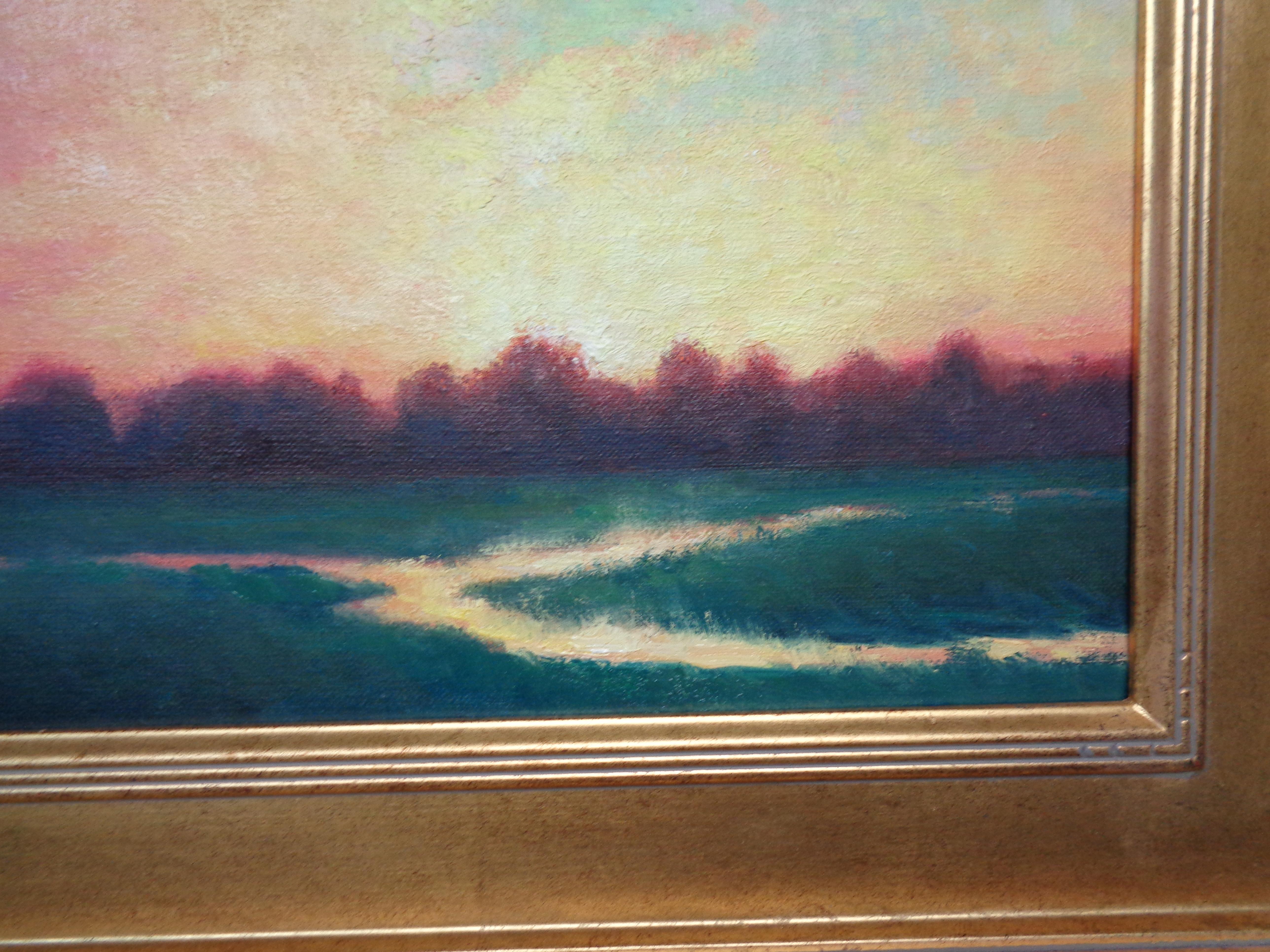  Impressionistic Sunrise Sensation II Landscape Oil Painting Michael Budden  For Sale 5
