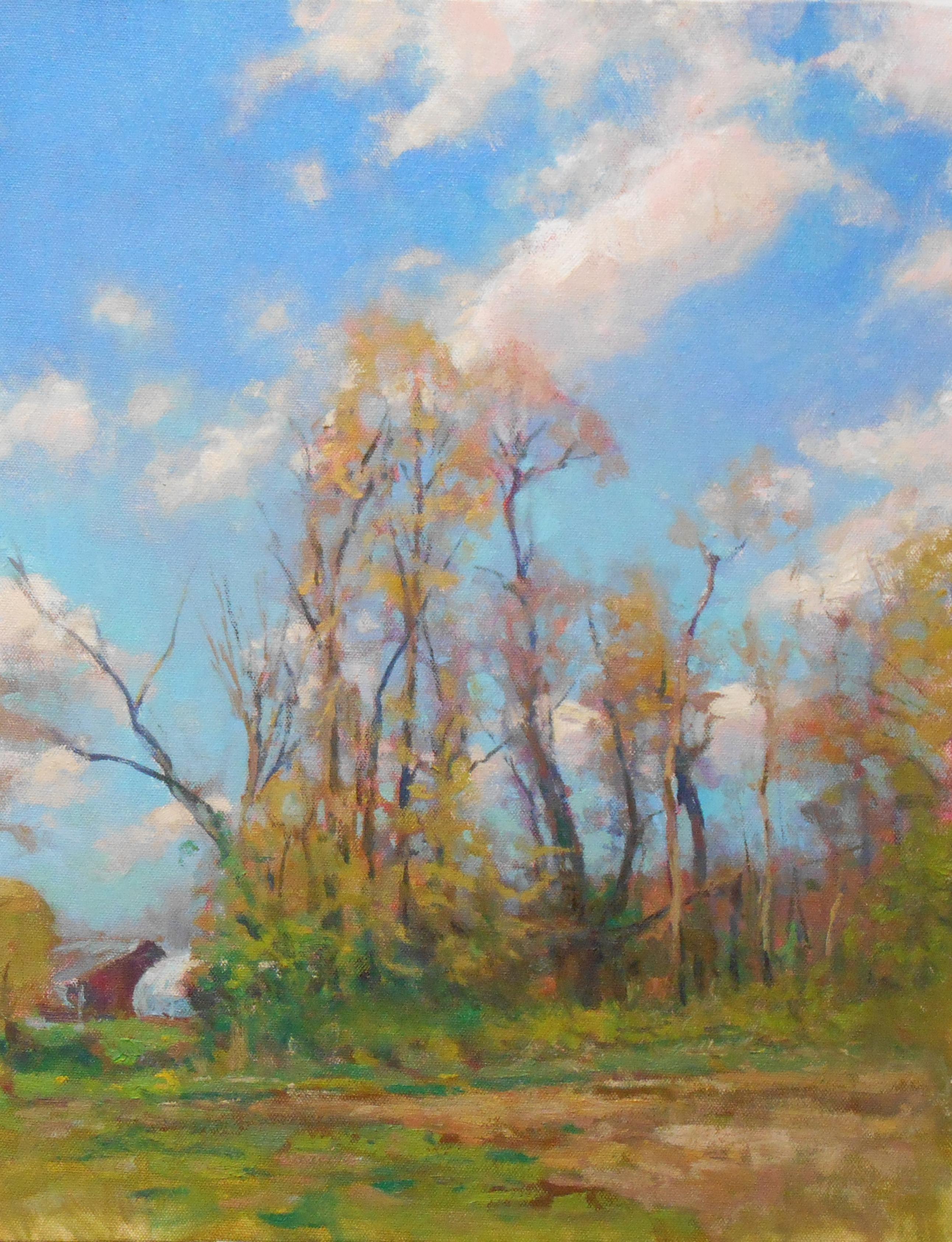 Primavera es un óleo sobre lienzo que muestra la hermosa luz de un día de primavera pintado en un lugar cercano a mi casa. El cuadro mide 18 x 14 y se vende sin enmarcar.
DECLARACIÓN DEL VENDEDOR
Llevo en el negocio del arte como artista y
