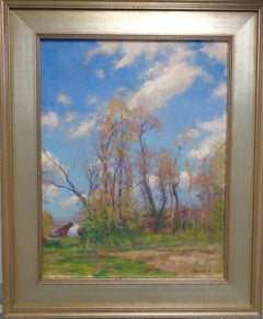 Landscape Impressionistic Oil Painting Springtime by Michael Budden