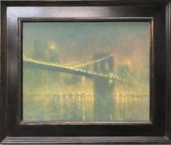 New York City Brooklyn Bridge Salmagundi Award Winning Painting Michael Budden