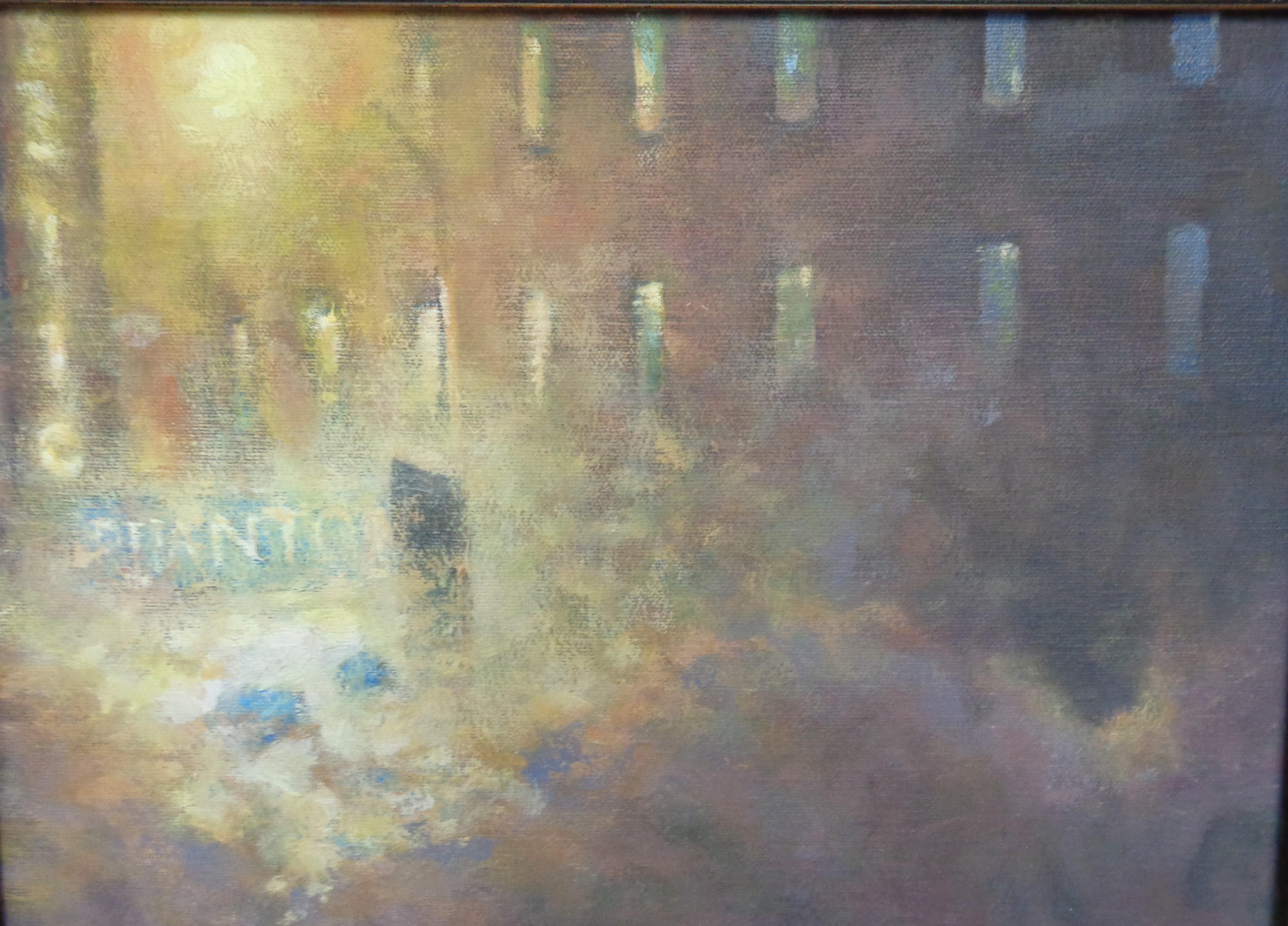 Teatro nocturno de Nueva York Pintura  por Michael Budden El Fantasma de la Ópera en venta 1