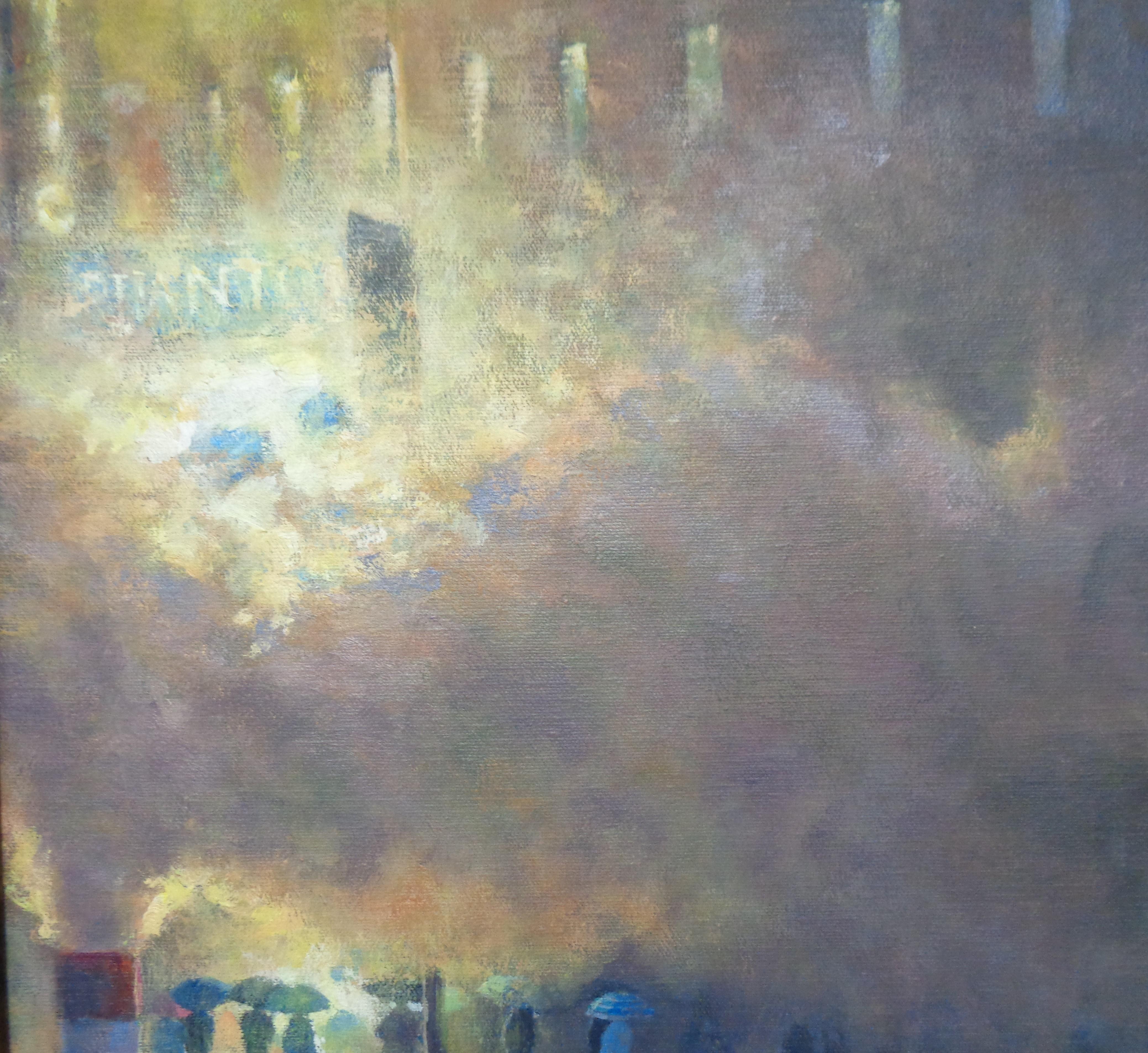 Teatro nocturno de Nueva York Pintura  por Michael Budden El Fantasma de la Ópera en venta 2