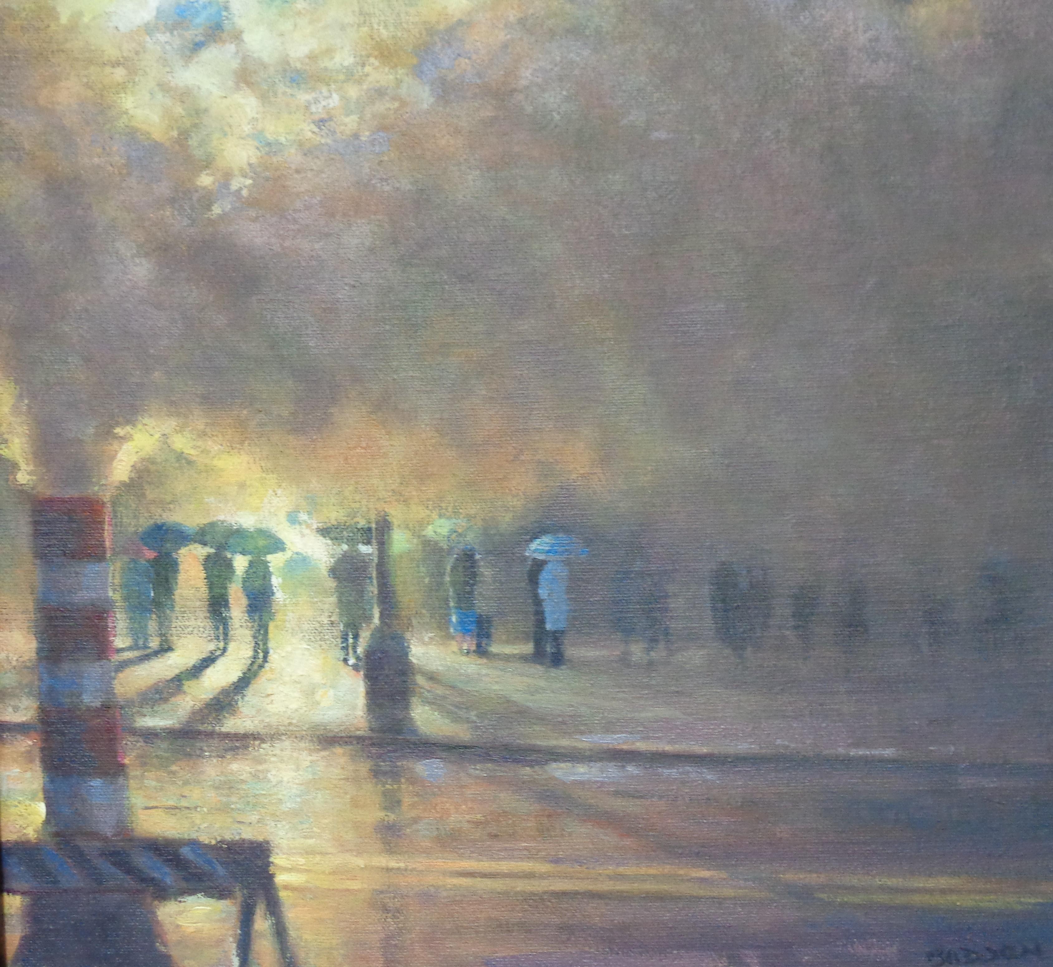 Abend-Theater-Gemälde in New York City  Phantom der Oper von Michael Budden im Angebot 3