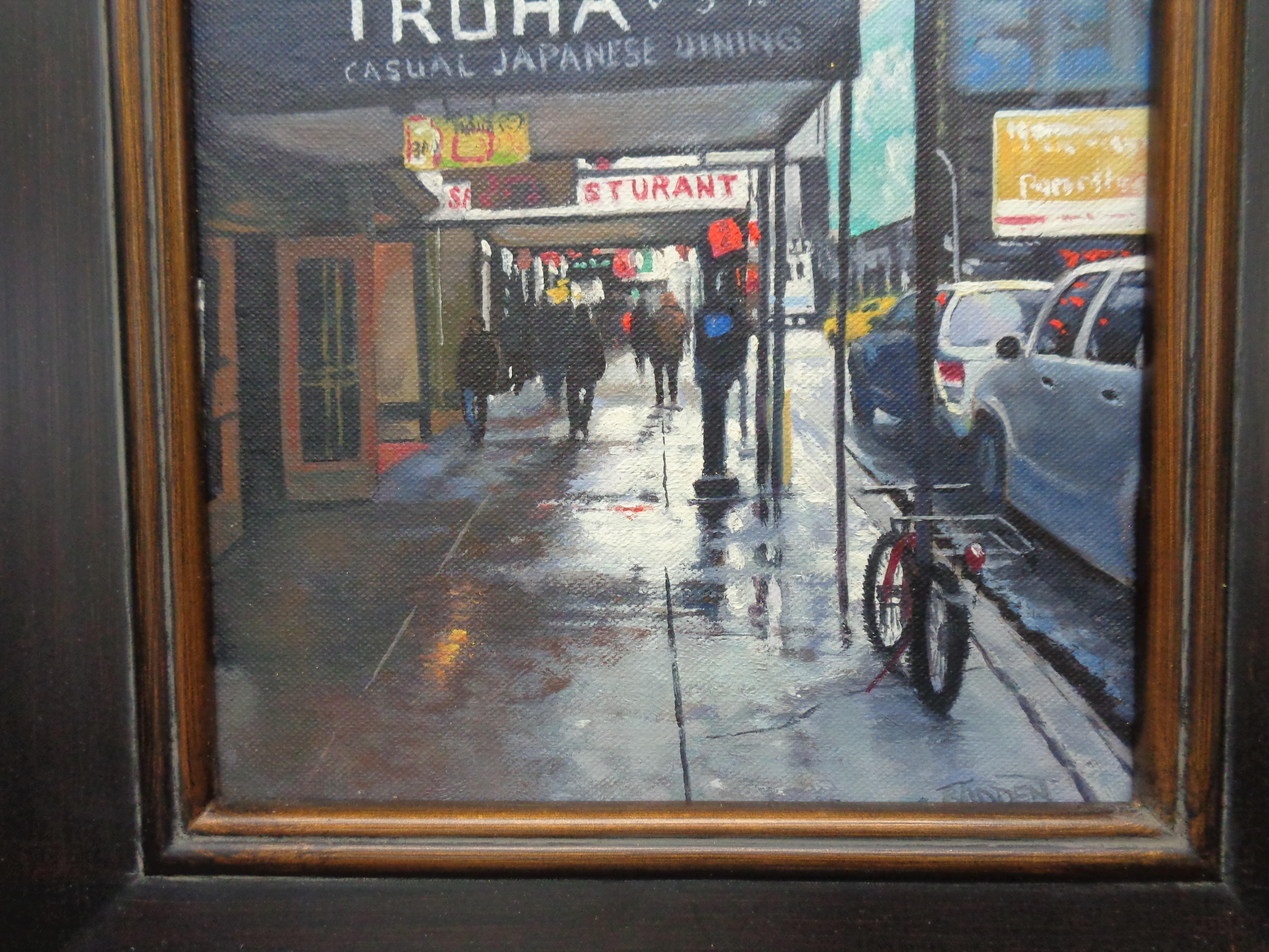  New York City Street Scene Oil Painting Michael Budden Visual Variations For Sale 3