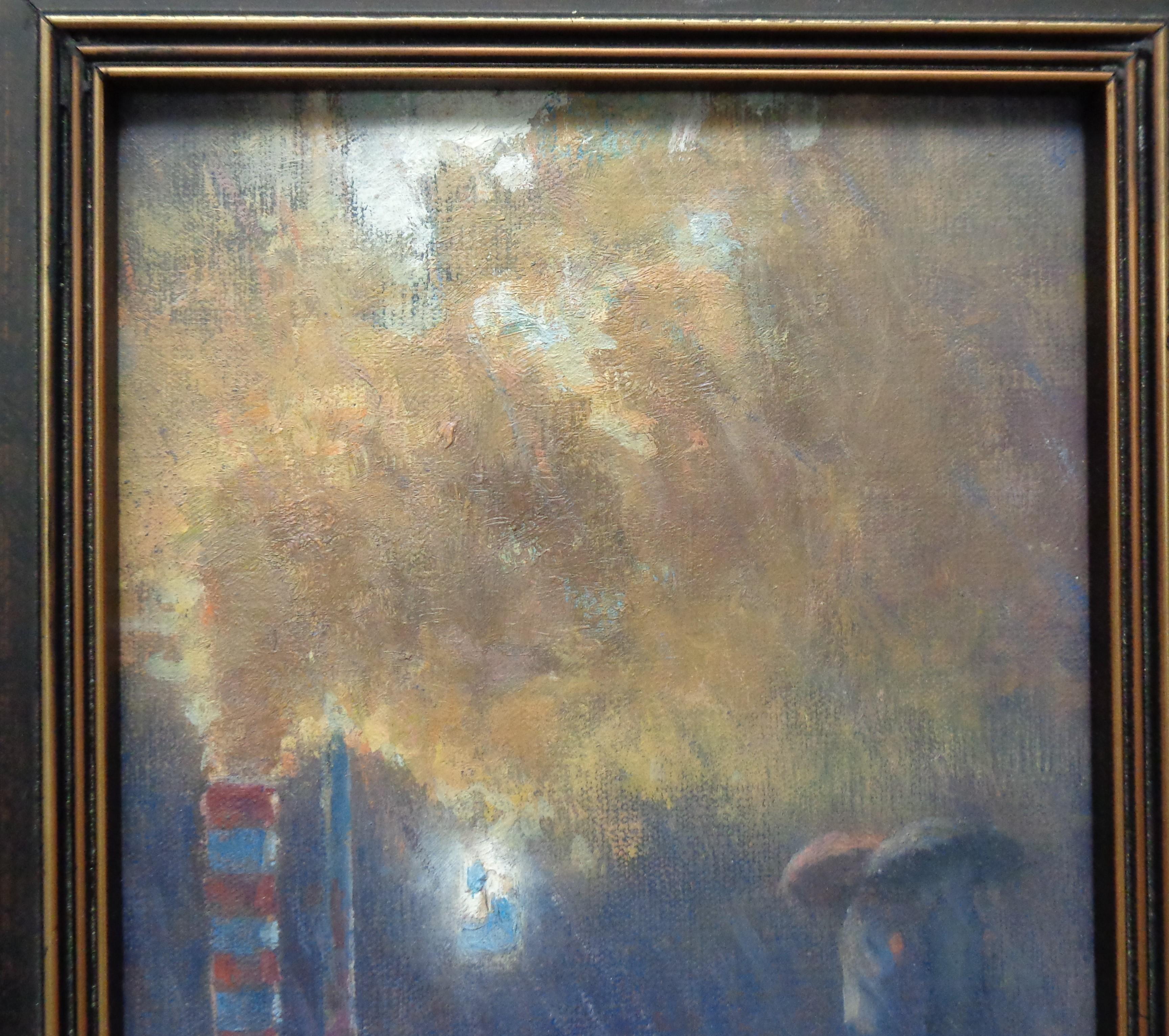 New York City Theatergemälde Michael Budden Phantom der Oper, Studie im Angebot 1