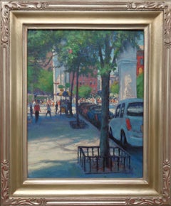  Peinture à l'huile de Michael Budden - Spring 5th Avenue - New York City - Washington Square 