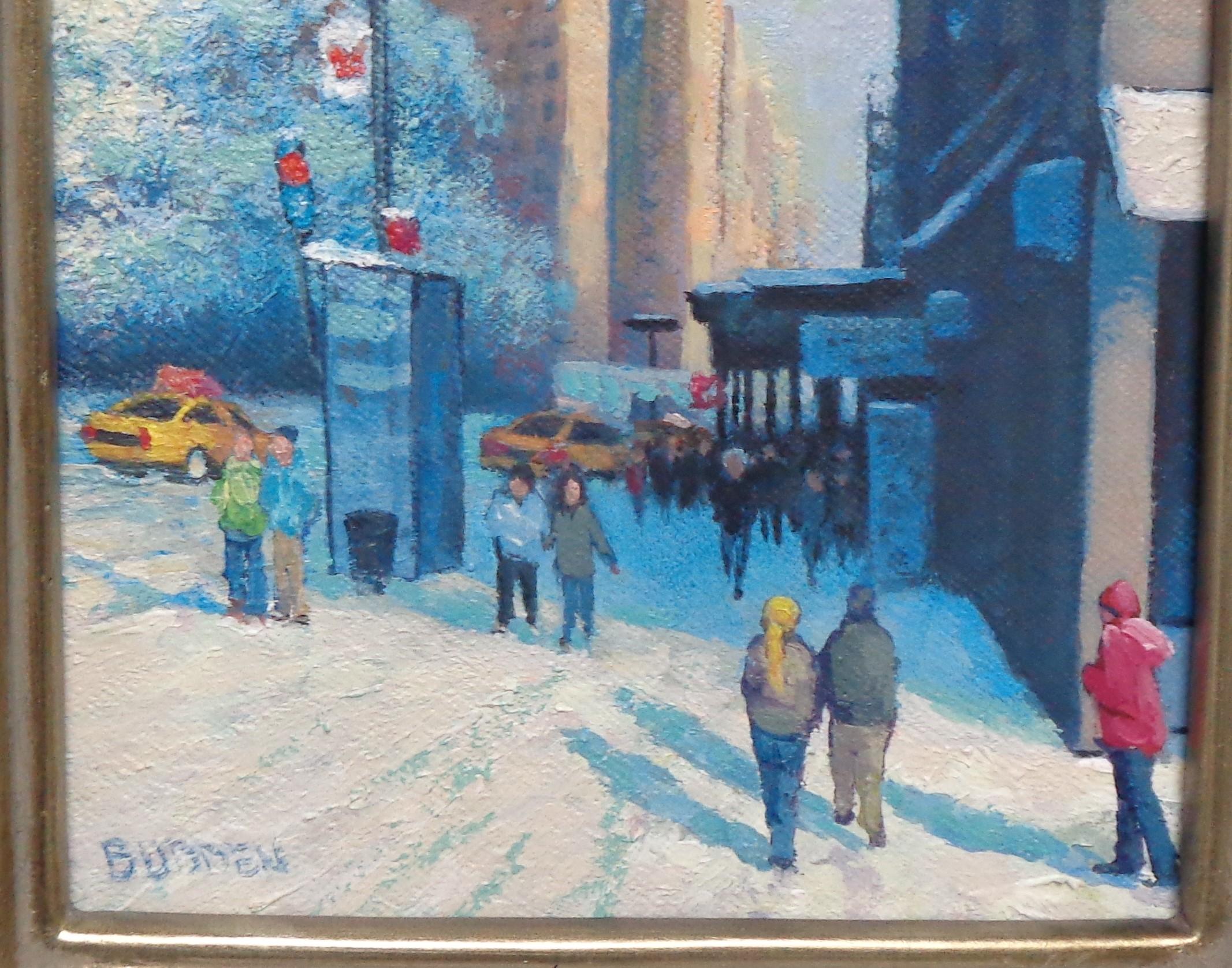  New York City Winter Flatiron Painting Michael Budden  For Sale 2