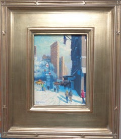 New York City Winter Flatiron Painting Michael Budden