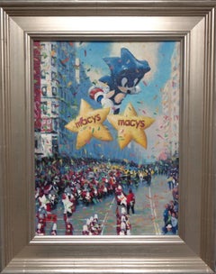   NYC Landscape Oil Painting Michael Budden Macy's Parade Series Stars & Sonic