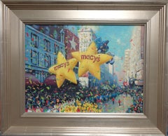   NYC Landscape Oil Painting Michael Budden Macy's Parade Series Stars & Sonic 