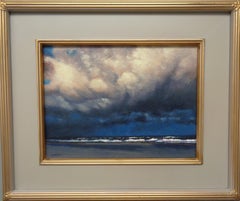  Ocean Beach Seascape Oil Painting by Michael Budden Dramatic Ending