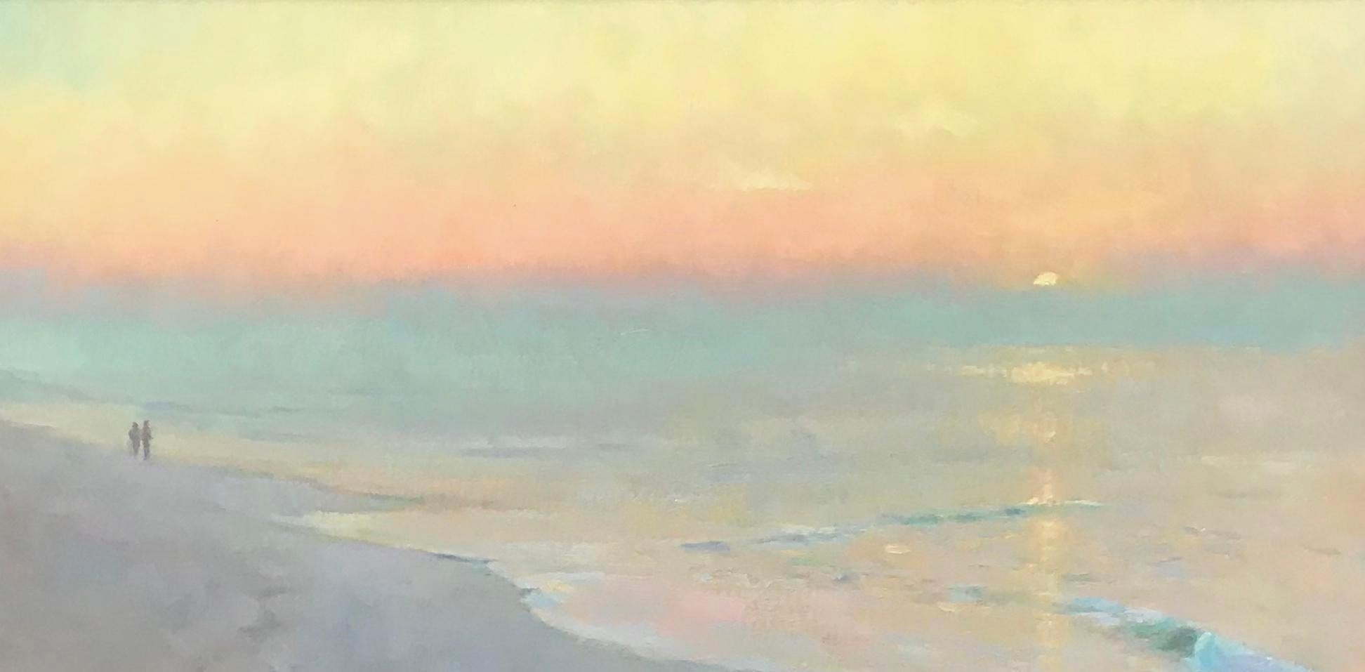  Ocean Beach Seascape Oil Painting Mystical Morning by Michael Budden 2
