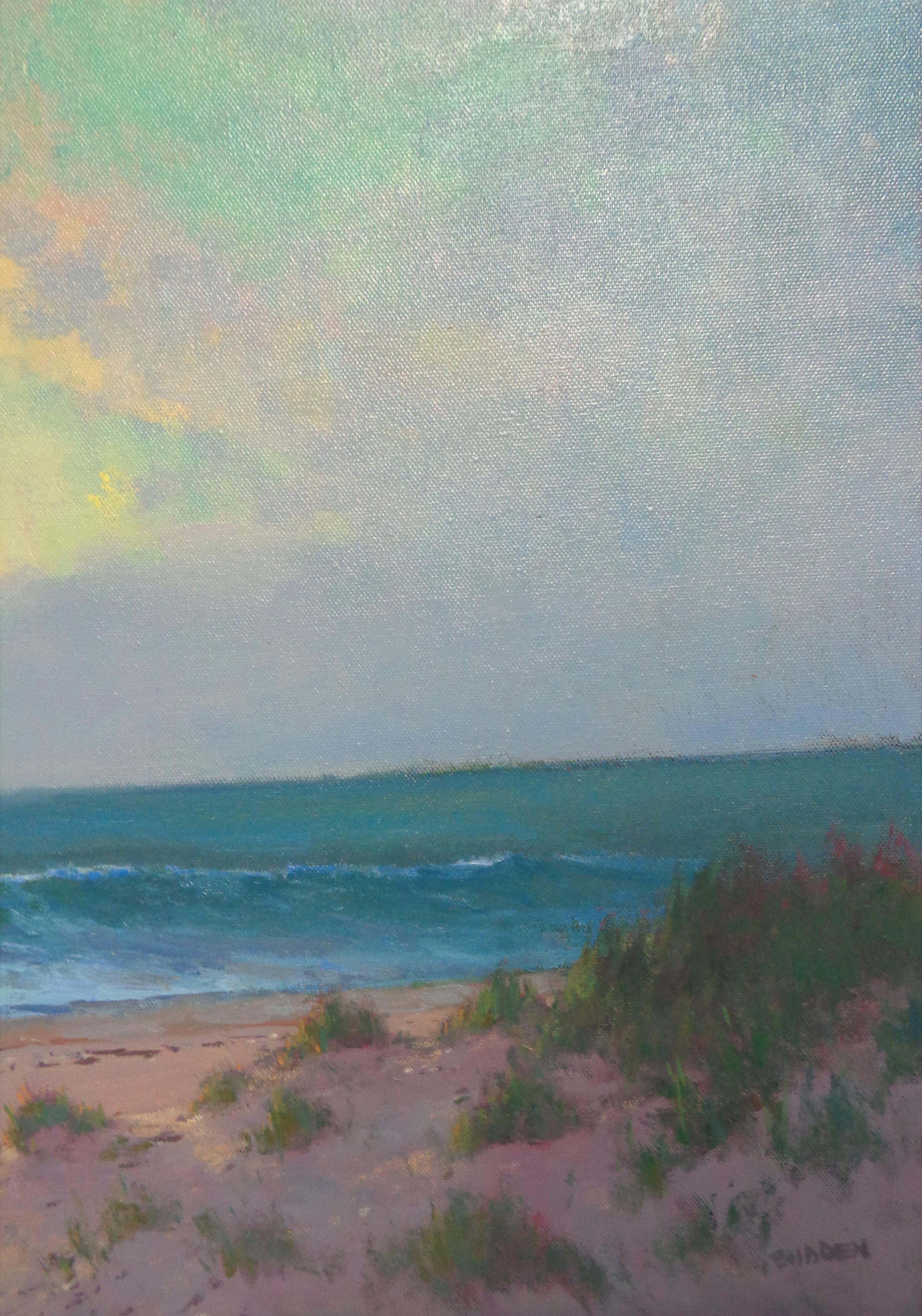 Ocean Impressionistic Seascape Painting Michael Budden Magical Moment For Sale 4