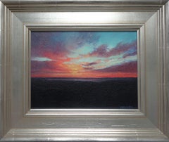 Realistic Landscape Sunset Oil Painting Michael Budden Sundown Sensation
