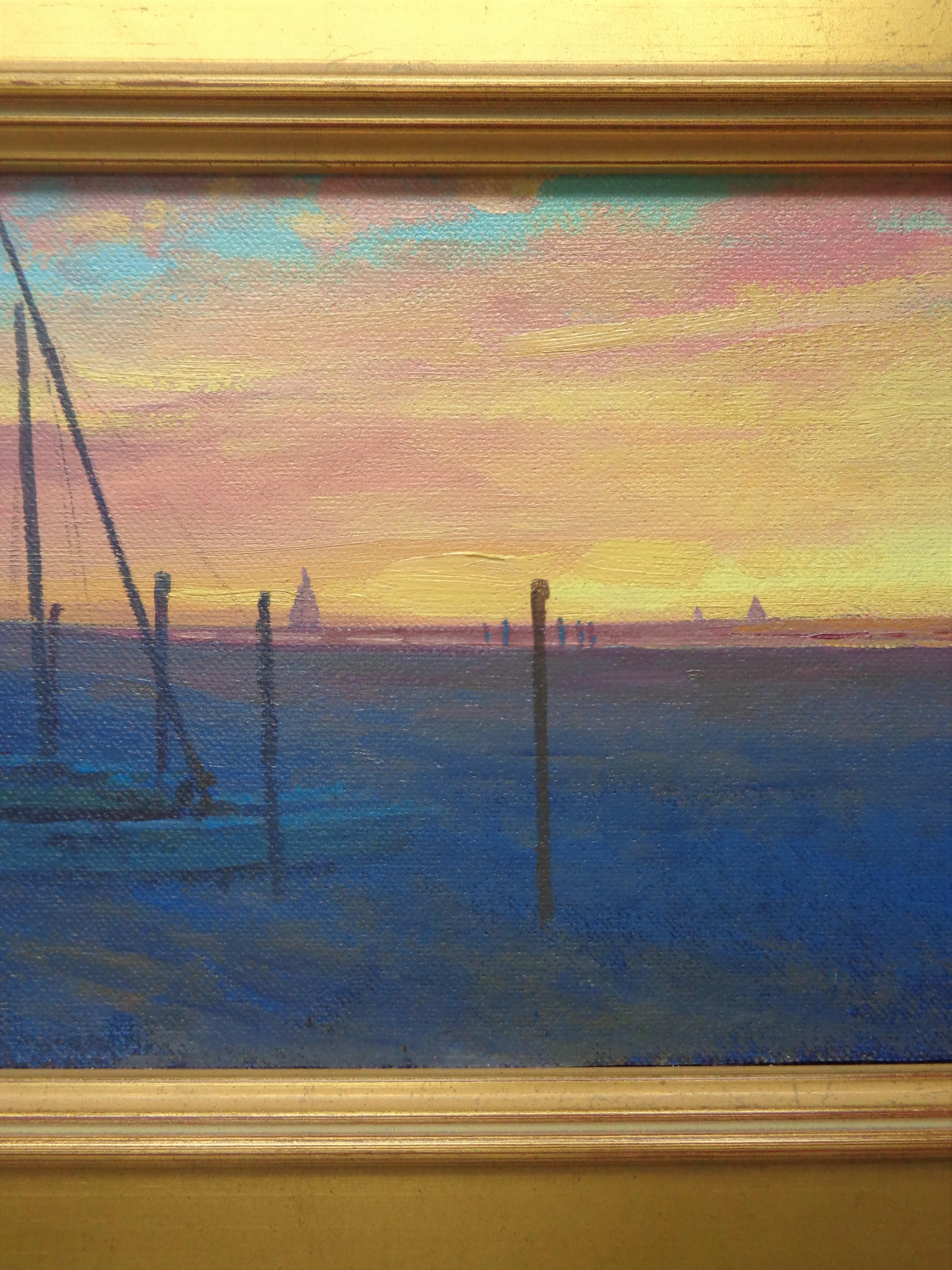  Realistic Seascape Oil Painting Michael Budden Majestic Morning For Sale 2