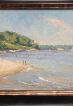 Pittura di paesaggio marino L'impressionista americano Paul Bachem