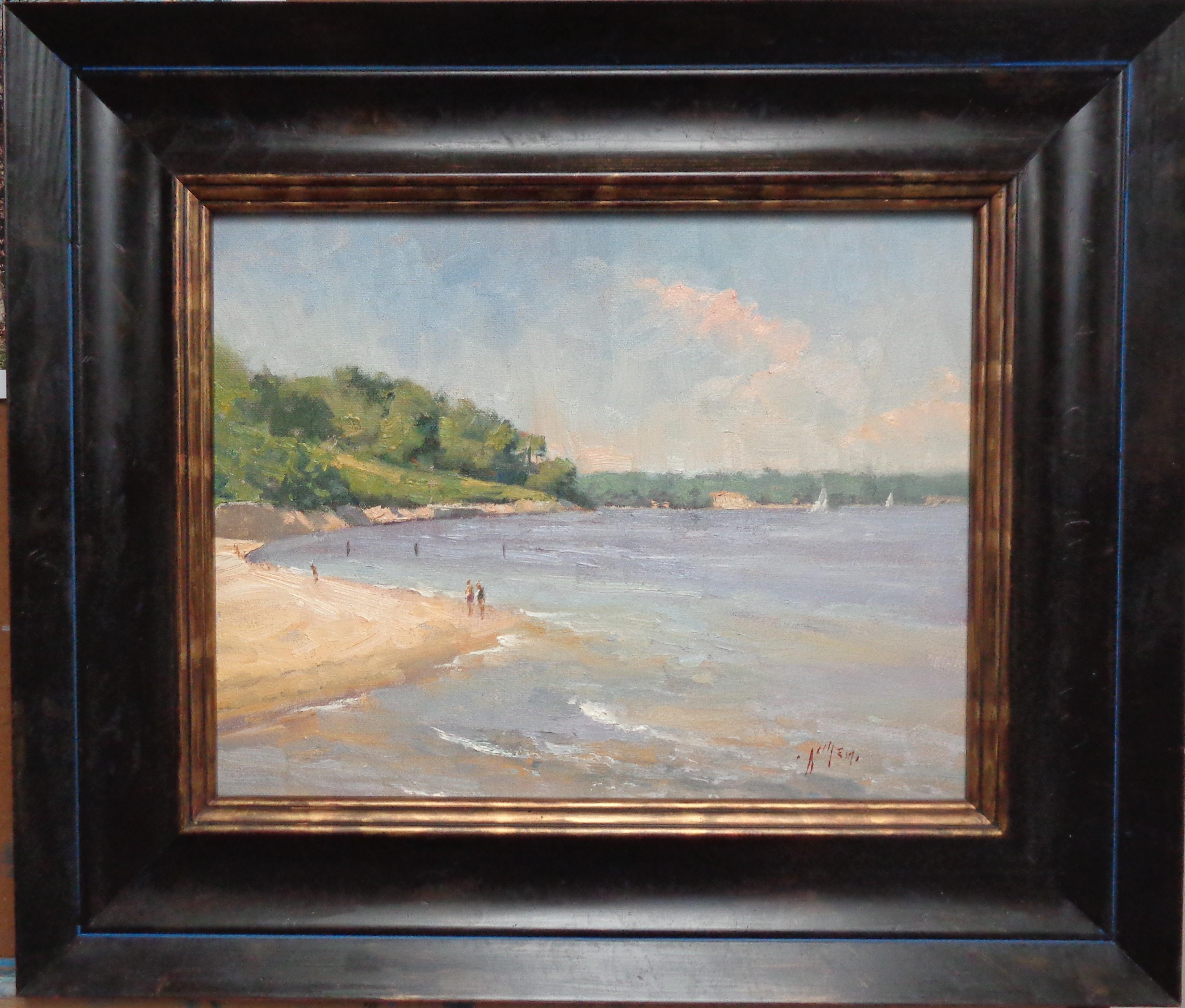 Landscape Painting Michael Budden -  Peinture de paysage marin Impressionniste américain Paul Bachem 