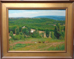  Summer Landscape Cows Salmagundi Club Award Winning Oil Painting Michael Budden
