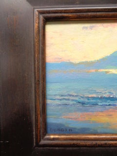 Seascape Study Contemporary Oil Painting Sunrise by Michael Budden
