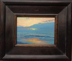 Seascape Study Contemporary Oil Painting Sunrise by Michael Budden