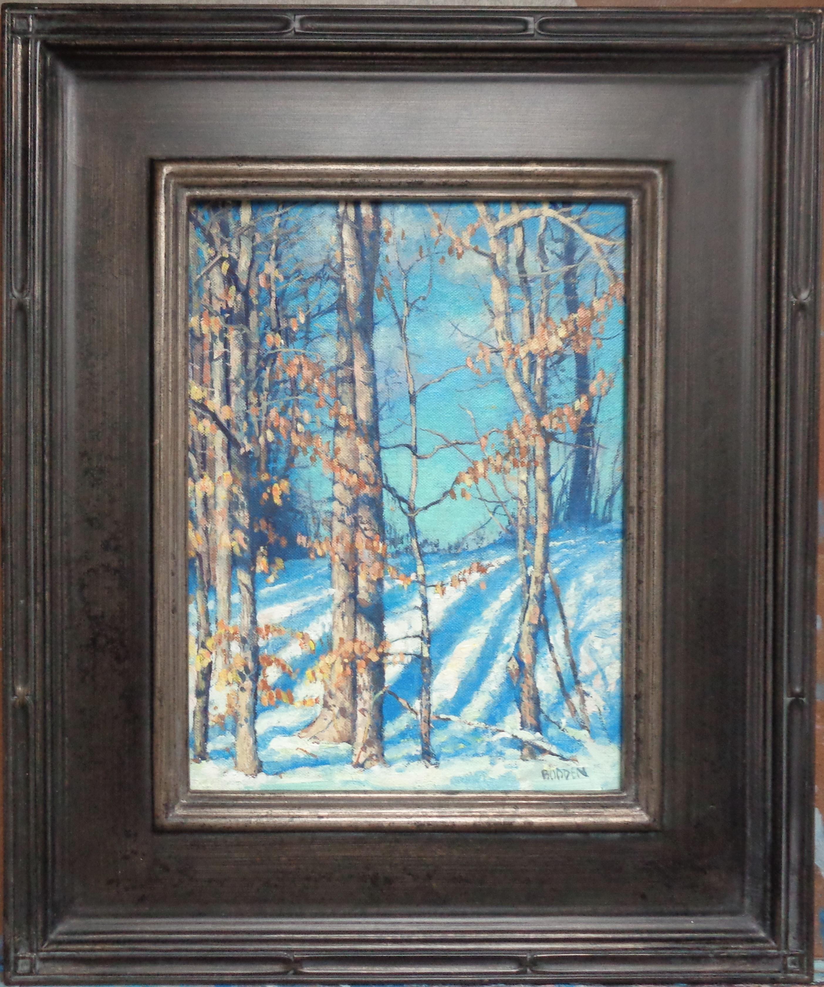 Winter Landscape Oil Painting by Michael Budden Beautiful Light