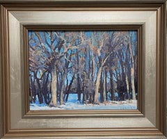 Winter Landscape Oil Painting by Michael Budden Winter Tree Study I