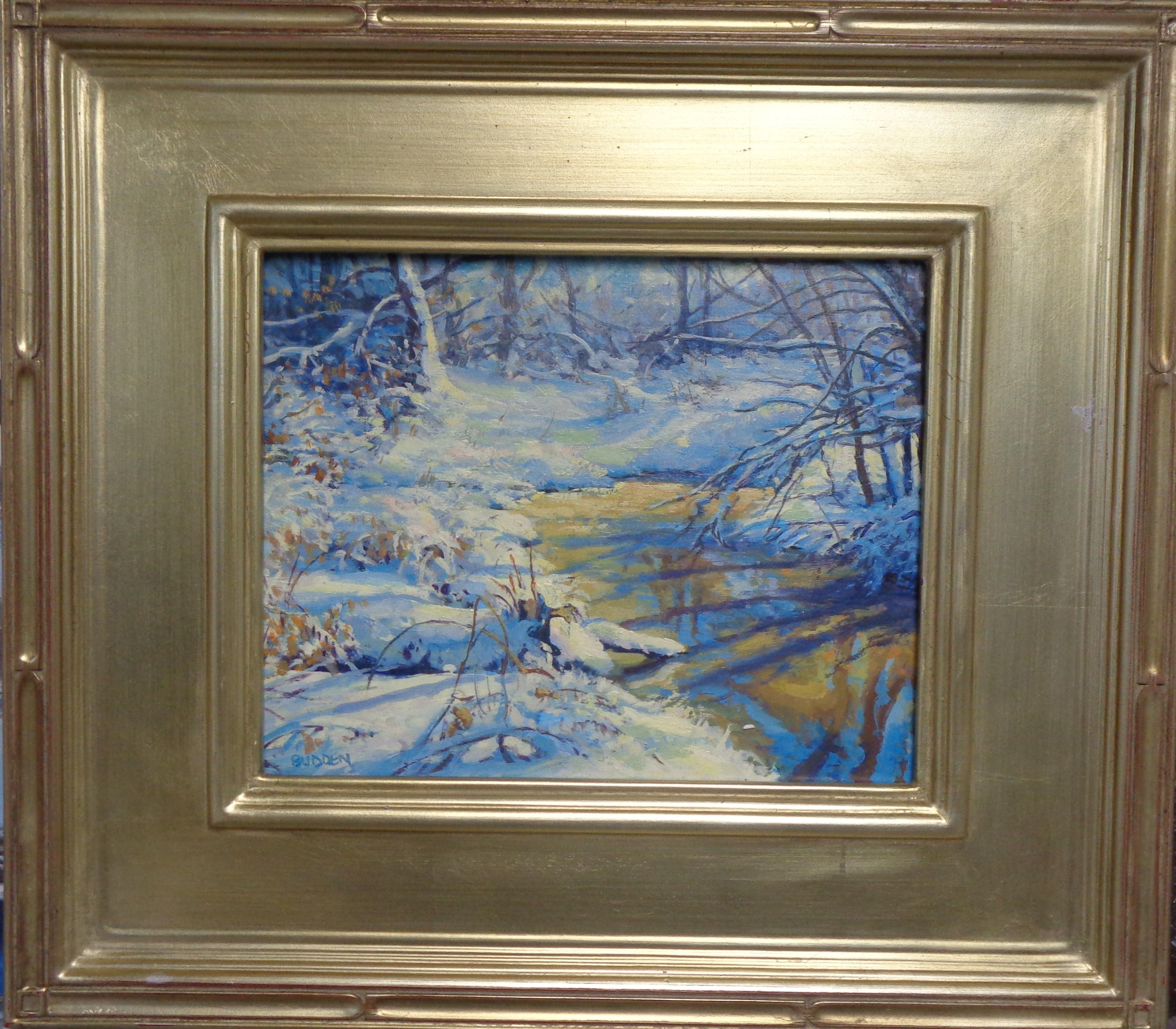 Winter Snow Landscape Oil Painting by Michael Budden Winter Lace