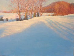  Winter Snow Scene Landscape Oil Painting by Michael Budden