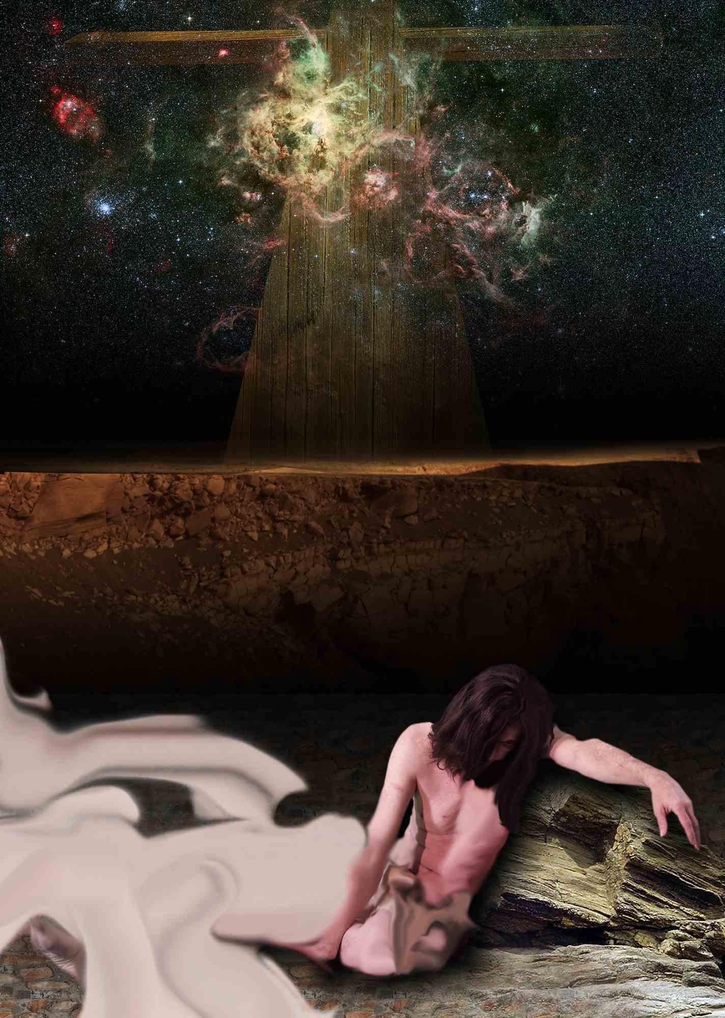 Christus - Auferstehung:  Fine-Art Druck

Mit Hilfe der Green-Screen-Technologie wird eine Szene dargestellt, die den XIV Kreuzweg, Station IX, repräsentiert.  

Enthält Elemente der Fotografie, 3D-Modellierung und Malerei, um den Wettbewerb